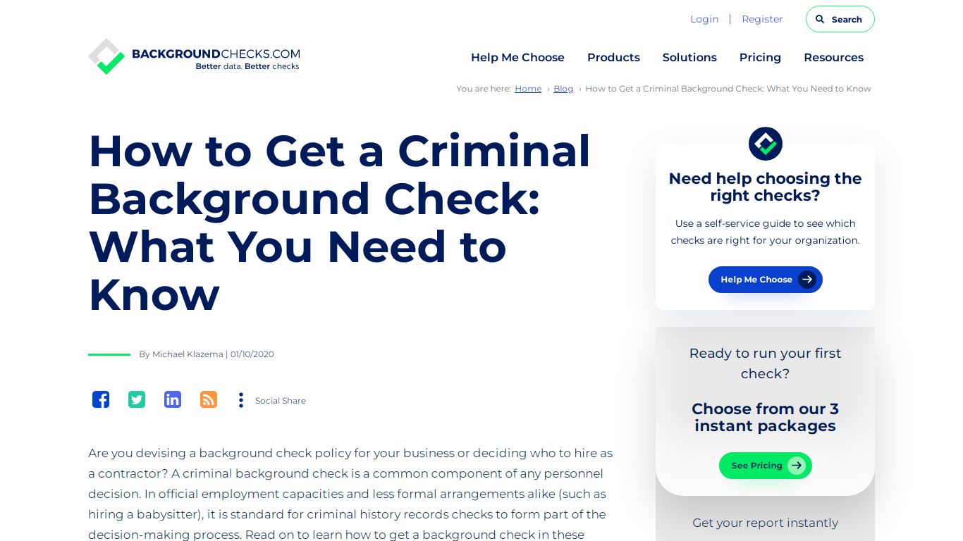 How to Get a Criminal Background Check: What You Need to Know