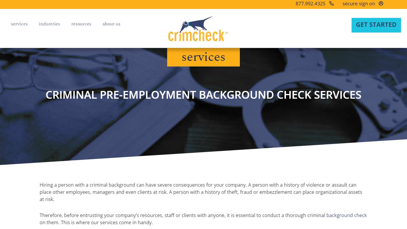 Criminal Background Checks | Criminal Records | Pre-Employment - Crimcheck